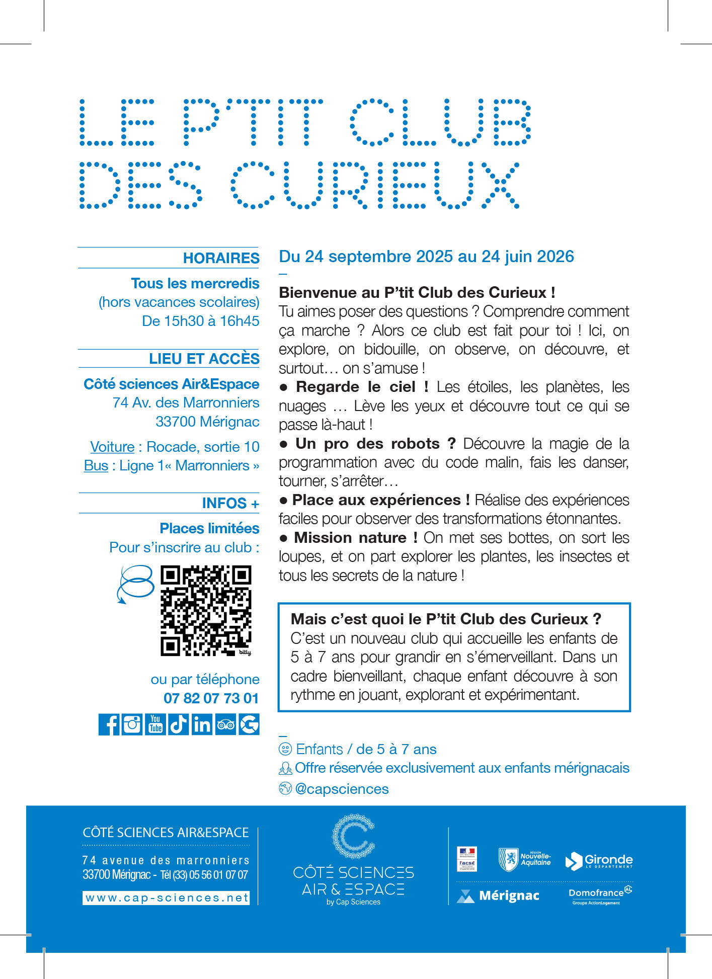 Ptit Club des Curieux 25 26 2